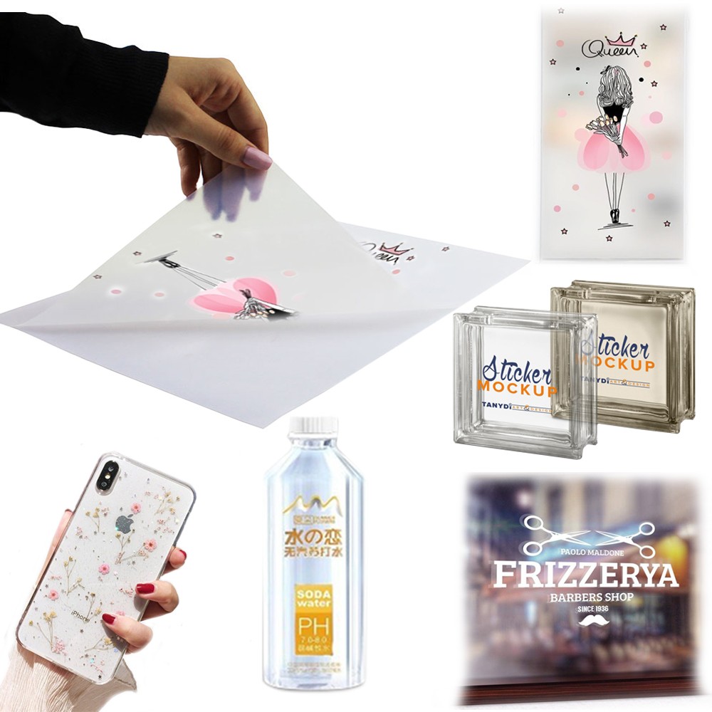 Folie adeziva semi transparenta printabila inkjet, rezistenta apa, A4, 20 coli, Procart - imagine 8